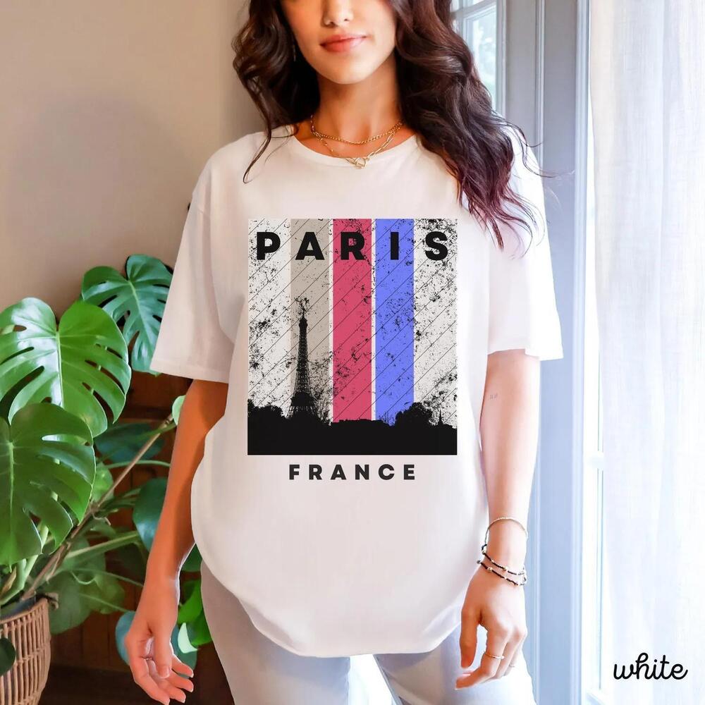 Paris Shirt, France Flag T Shirt, Eiffel Tower Tee, Paris Shirt